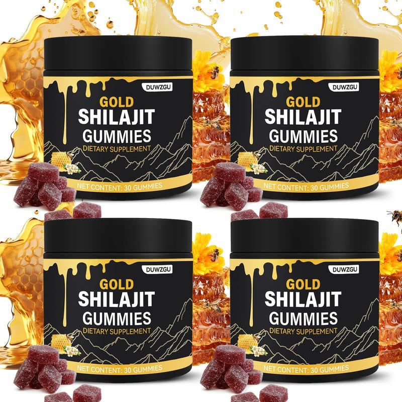 Gold Shilajit Gummies – Energy, Stamina & Muscle Support (30 Gummies)