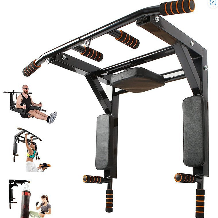 Wall-Mounted Sandbag & Pull-Up Rack – Fitness Equipment