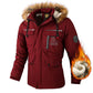 Men’s Hooded Parka Jacket – Windproof Winter Coat