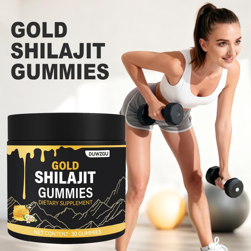 Gold Shilajit Gummies – Energy, Stamina & Muscle Support (30 Gummies)