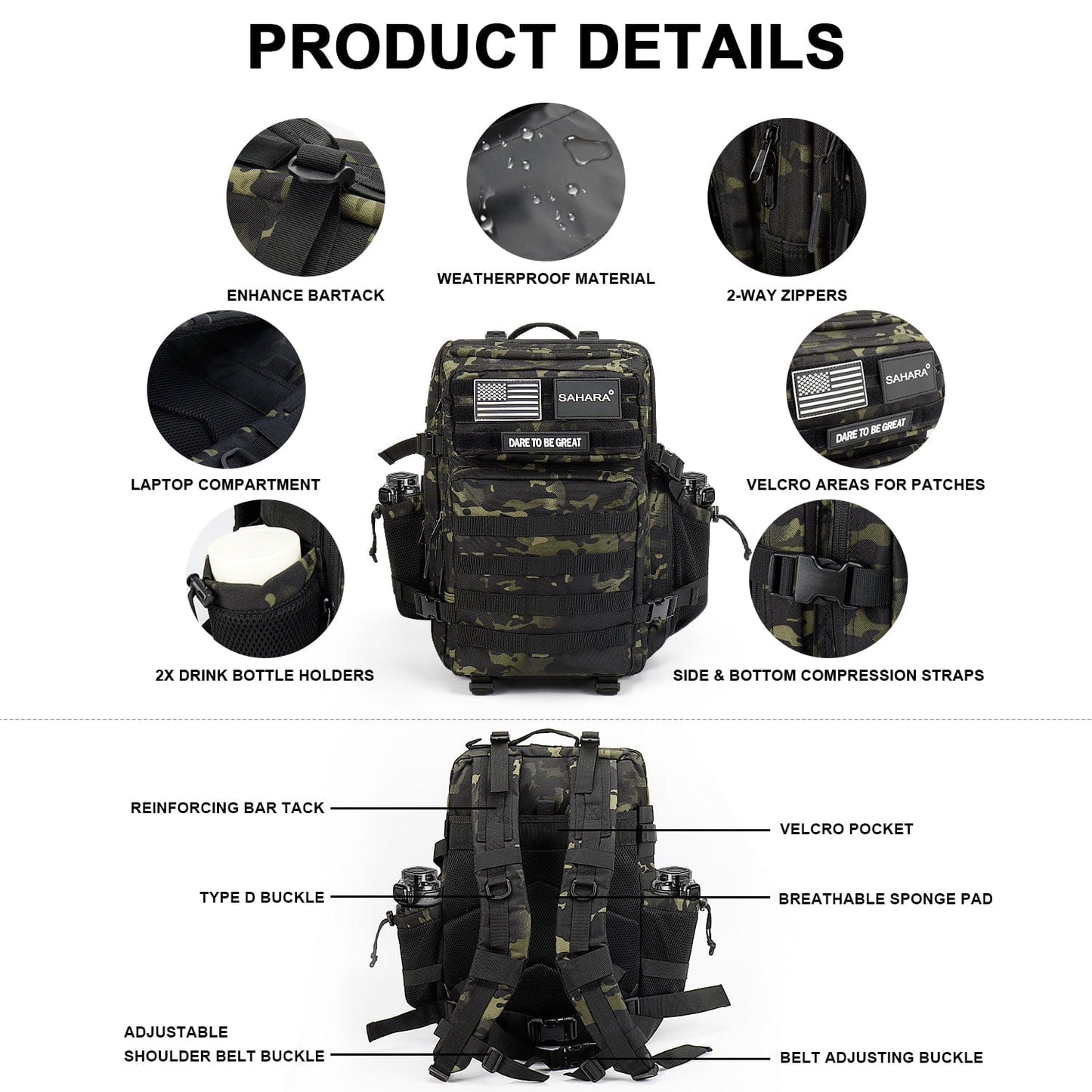 Raider Series Travel Bag & Laptop Backpack for Laptops up to 17.3-inch