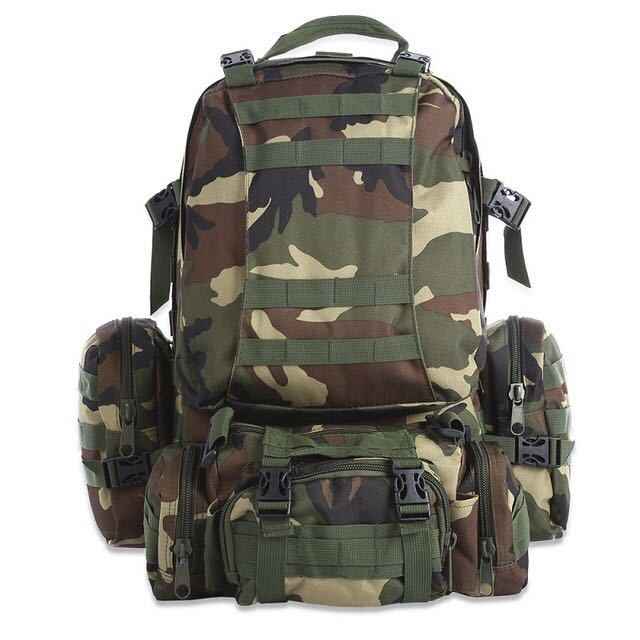 50L Tactical MOLLE Backpack – Waterproof Hiking Rucksack