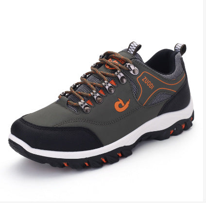 Men's Color-Block Hiking Shoes – Lightweight Outdoor Trail Sneakers