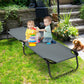 Outdoor Folding Camping Bed for Sleeping Hiking Travel-Black