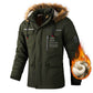 Men’s Hooded Parka Jacket – Windproof Winter Coat
