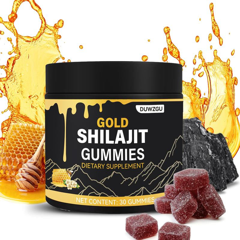 Gold Shilajit Gummies – Energy, Stamina & Muscle Support (30 Gummies)