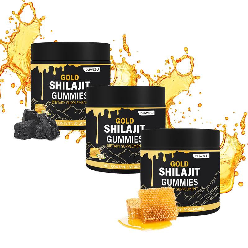 Gold Shilajit Gummies – Energy, Stamina & Muscle Support (30 Gummies)