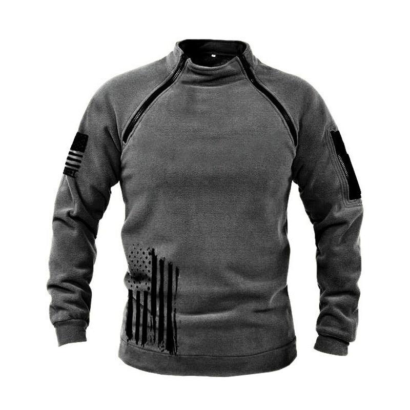 Men’s Tactical Fleece Jacket – Lightweight Windproof Outdoor Coat