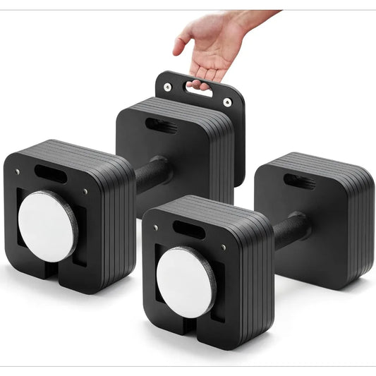 Adjustable Dumbbell Set 10–80lb – Quick-Lock Home Gym Weights