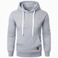 Men’s Lightweight Hoodie – Solid Color Pullover Sweatshirt