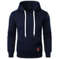 Men’s Lightweight Hoodie – Solid Color Pullover Sweatshirt