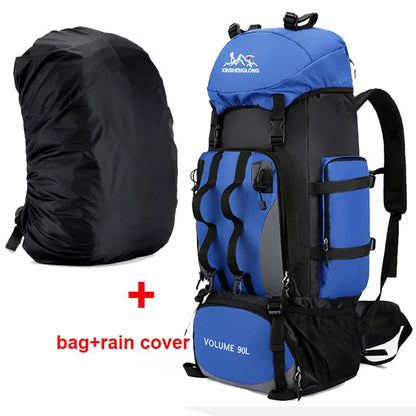 90L Waterproof Hiking Backpack – Large Camping Rucksack