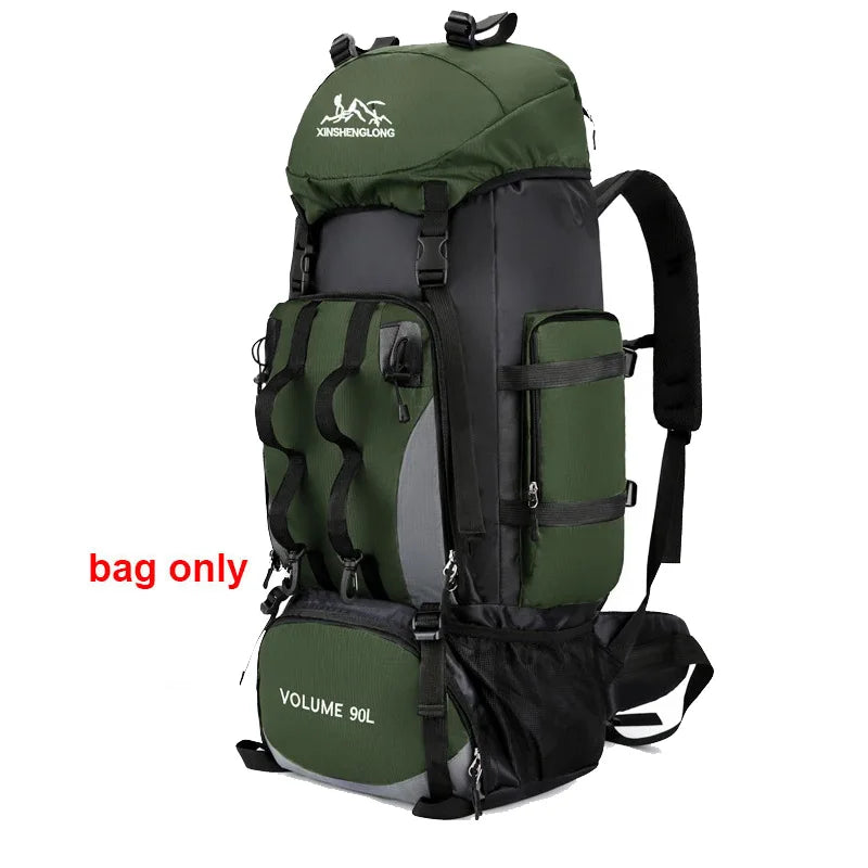 90L Waterproof Hiking Backpack – Large Camping Rucksack