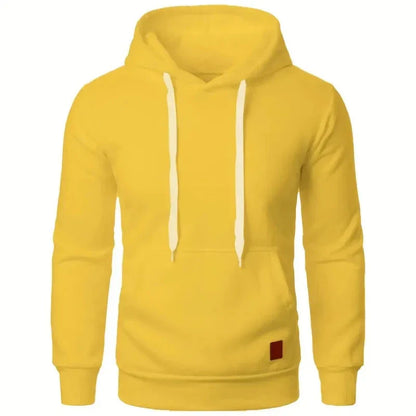 Men’s Lightweight Hoodie – Solid Color Pullover Sweatshirt