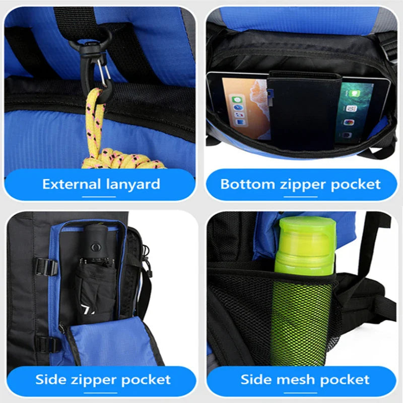 90L Waterproof Hiking Backpack – Large Camping Rucksack