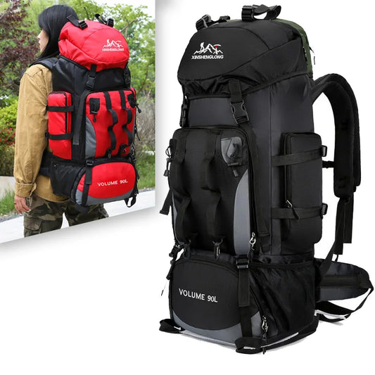 90L Waterproof Hiking Backpack – Large Camping Rucksack