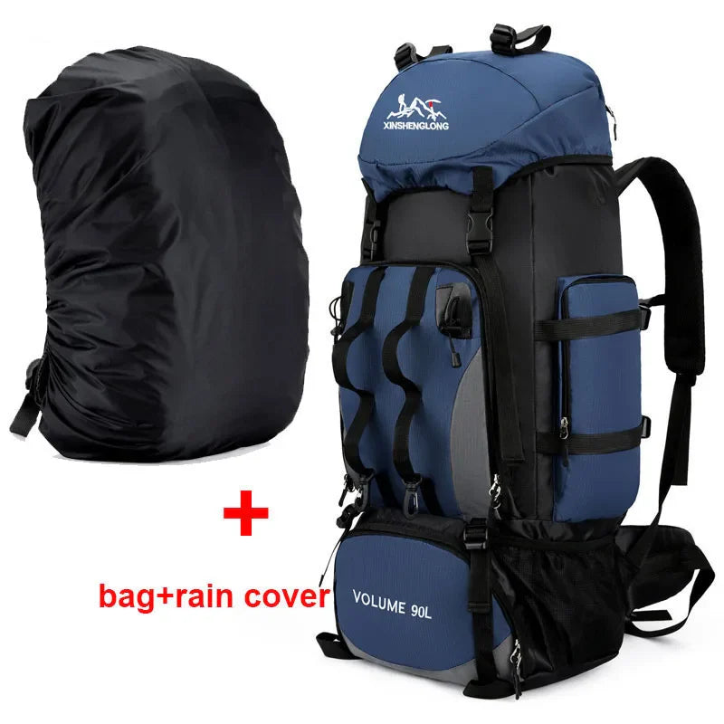 90L Waterproof Hiking Backpack – Large Camping Rucksack