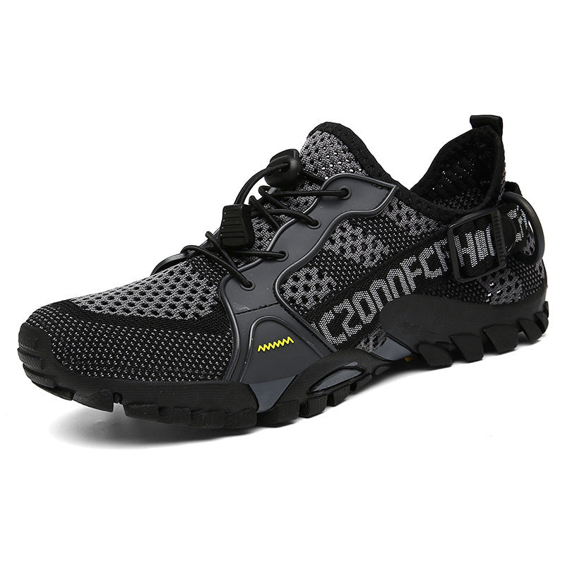 Men’s Flyknit Hiking Shoes – Lightweight Non-Slip Sneakers
