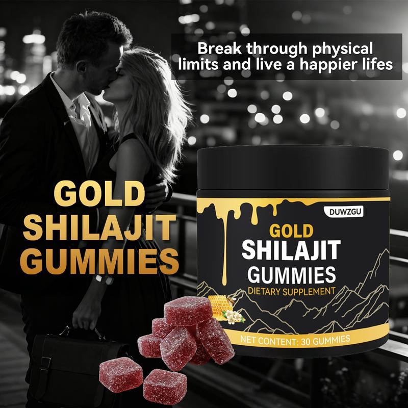Gold Shilajit Gummies – Energy, Stamina & Muscle Support (30 Gummies)