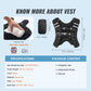 Weighted Vest, 20 lbs Weight Vest with Reflective Stripe, Adjustable Buckle Body Weight Vest for Men Women, Workout Equipment for Strength Training, Running, Jogging, Fitness, and Weight Loss