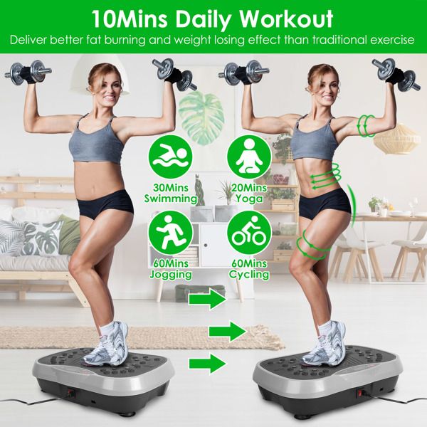 Whole Body Vibration Machine with Resistance Bands & Remote