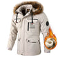 Men’s Hooded Parka Jacket – Windproof Winter Coat