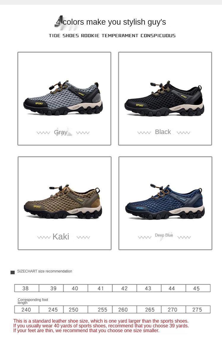 Men’s Quick-Dry Water Shoes – Non-Slip Beach & Hiking Sneakers
