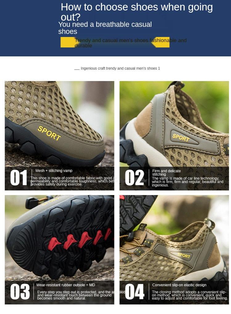 Men’s Quick-Dry Water Shoes – Non-Slip Beach & Hiking Sneakers