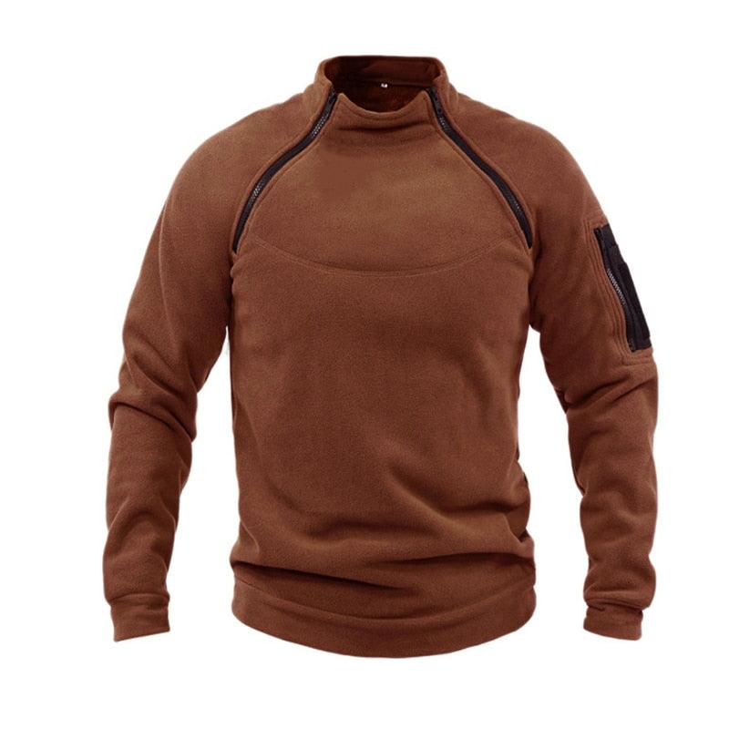 Men’s Tactical Fleece Jacket – Lightweight Windproof Outdoor Coat