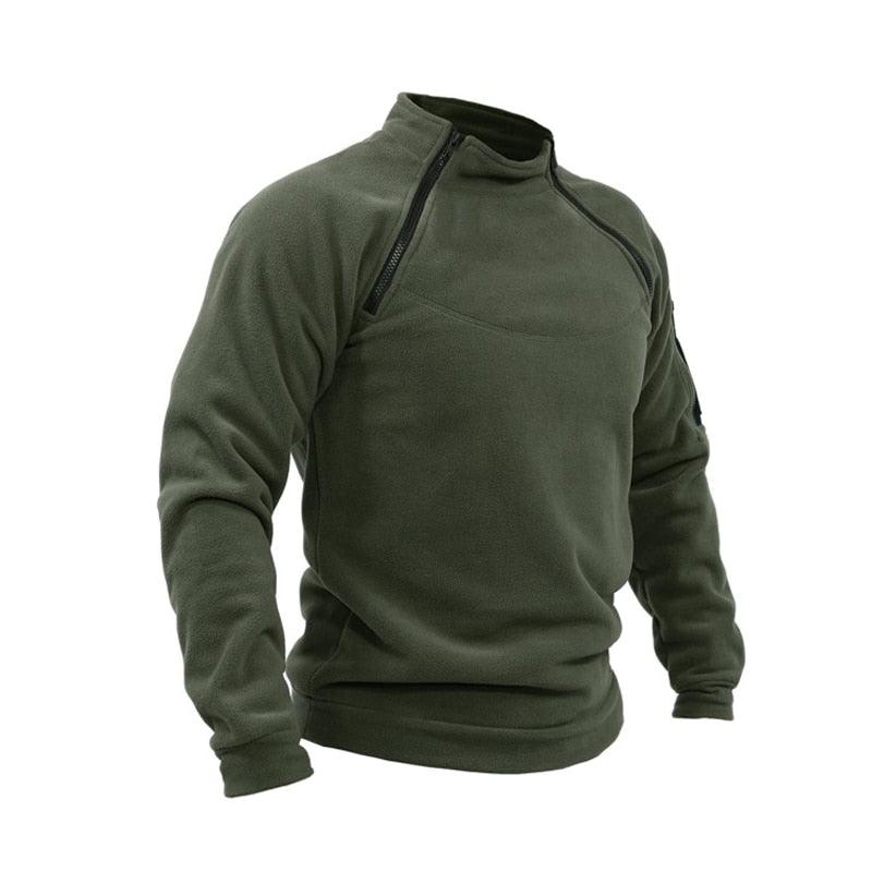Men’s Tactical Fleece Jacket – Lightweight Windproof Outdoor Coat