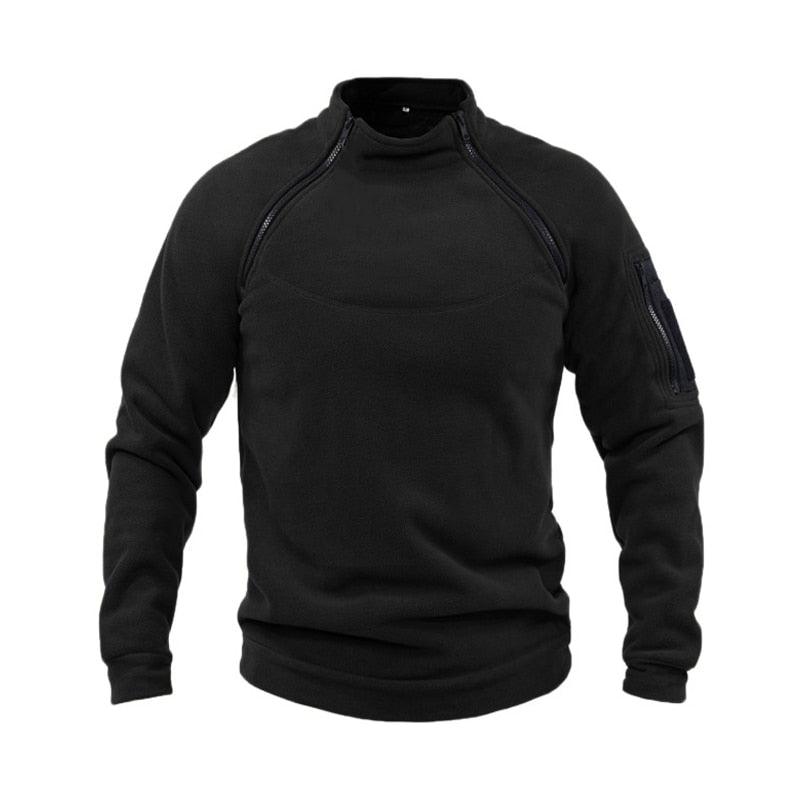 Men’s Tactical Fleece Jacket – Lightweight Windproof Outdoor Coat