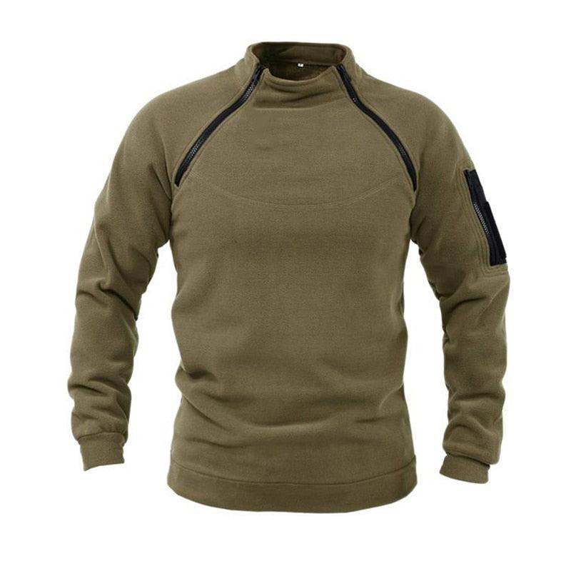 Men’s Tactical Fleece Jacket – Lightweight Windproof Outdoor Coat