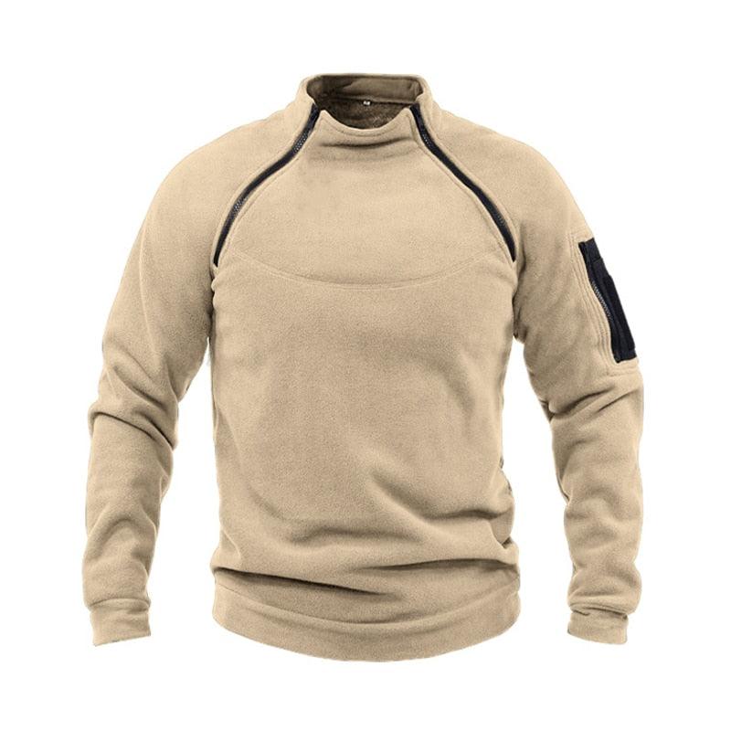 Men’s Tactical Fleece Jacket – Lightweight Windproof Outdoor Coat