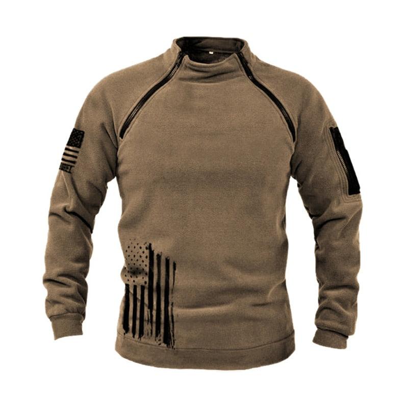 Men’s Tactical Fleece Jacket – Lightweight Windproof Outdoor Coat