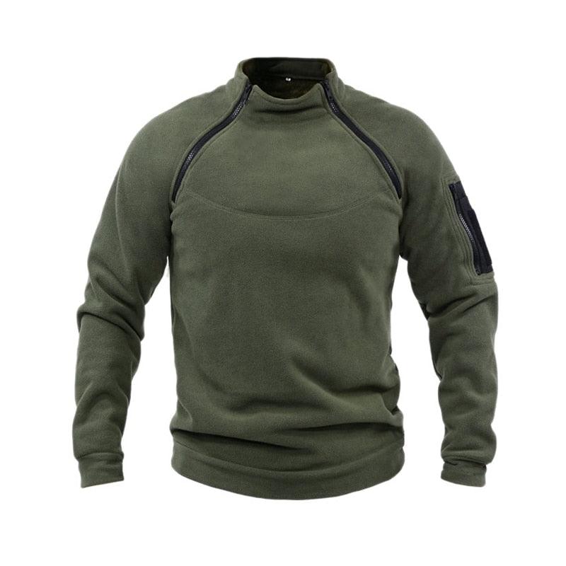 Men’s Tactical Fleece Jacket – Lightweight Windproof Outdoor Coat