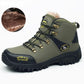 Men’s Waterproof Tactical Hiking Boots – Fur-Lined Winter Shoes