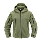 Men’s Tactical Fleece Jacket – Hooded Lightweight Thermal Coat