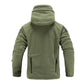 Men’s Tactical Fleece Jacket – Hooded Lightweight Thermal Coat