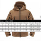 Men’s Tactical Fleece Jacket – Hooded Lightweight Thermal Coat