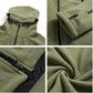 Men’s Tactical Fleece Jacket – Hooded Lightweight Thermal Coat