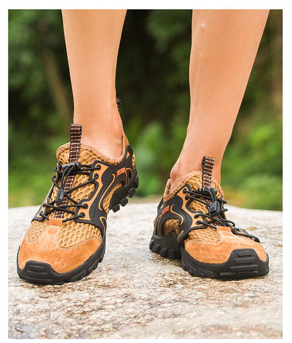 Quick Dry Men's Water Shoes Slip On Barefoot Beach Sneakers