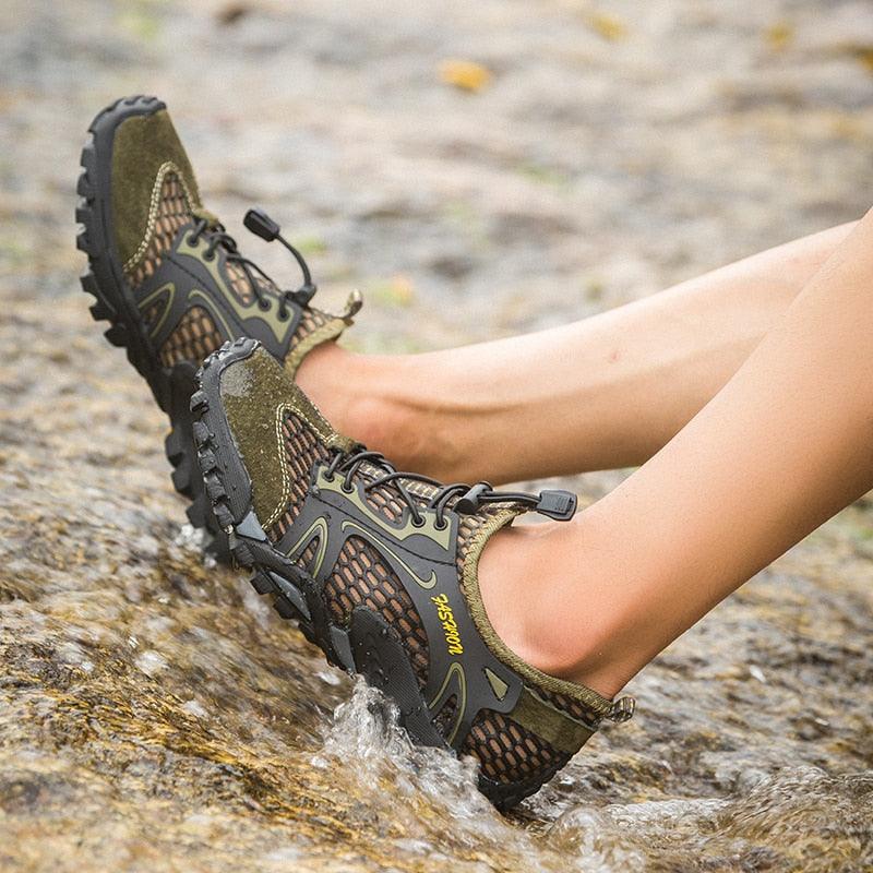 Quick Dry Men's Water Shoes Slip On Barefoot Beach Sneakers