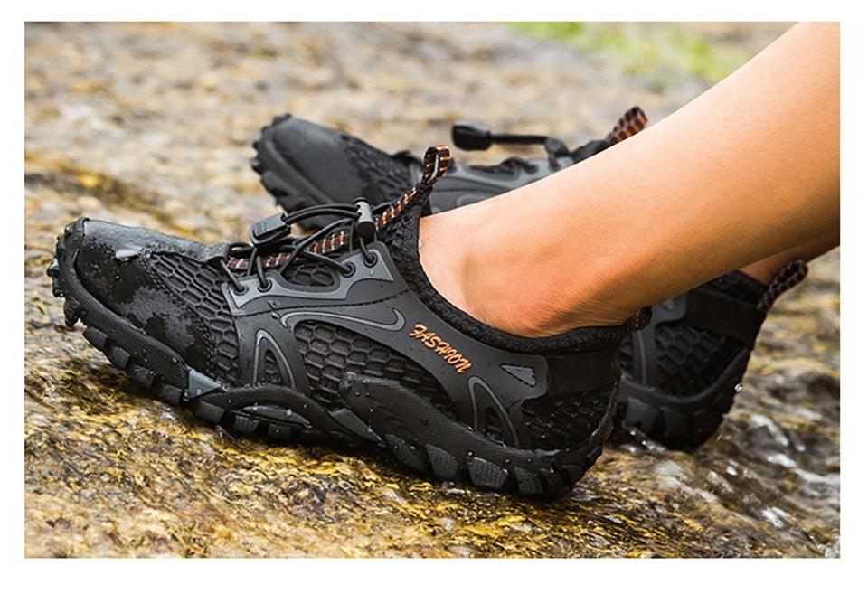 Quick Dry Men's Water Shoes Slip On Barefoot Beach Sneakers