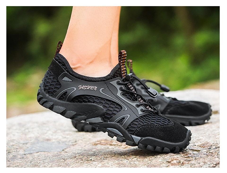 Quick Dry Men's Water Shoes Slip On Barefoot Beach Sneakers