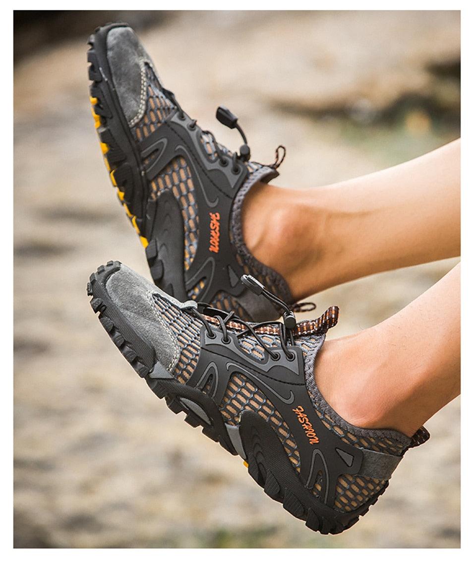 Quick Dry Men's Water Shoes Slip On Barefoot Beach Sneakers