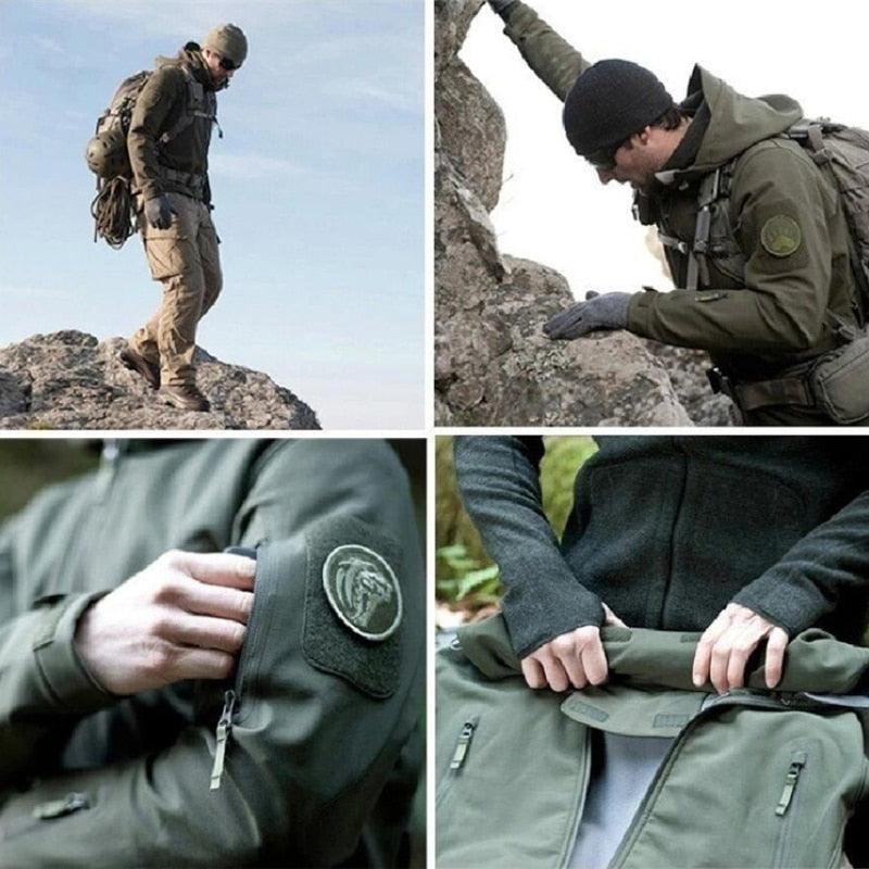 Men’s Camouflage Winter Jacket – Waterproof Hooded Windbreaker
