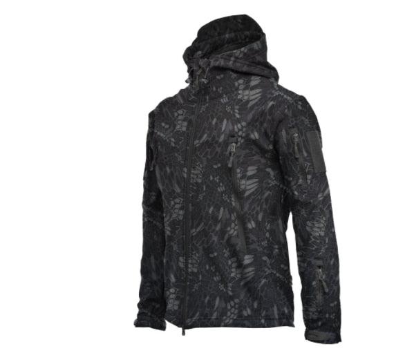 Men’s Camouflage Winter Jacket – Waterproof Hooded Windbreaker