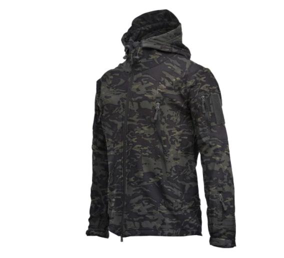 Men’s Camouflage Winter Jacket – Waterproof Hooded Windbreaker