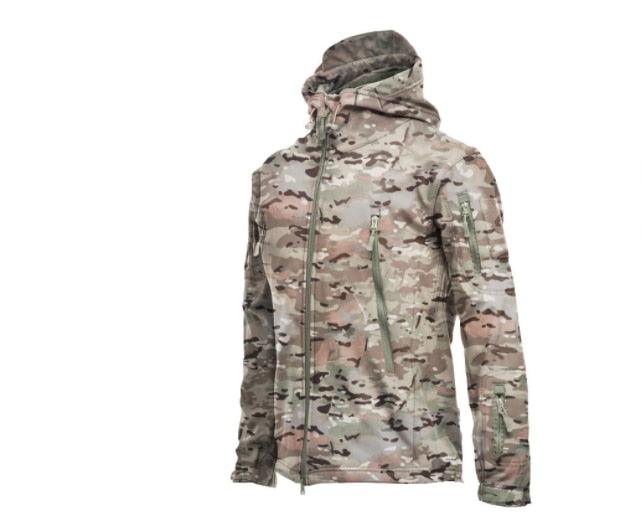 Men’s Camouflage Winter Jacket – Waterproof Hooded Windbreaker