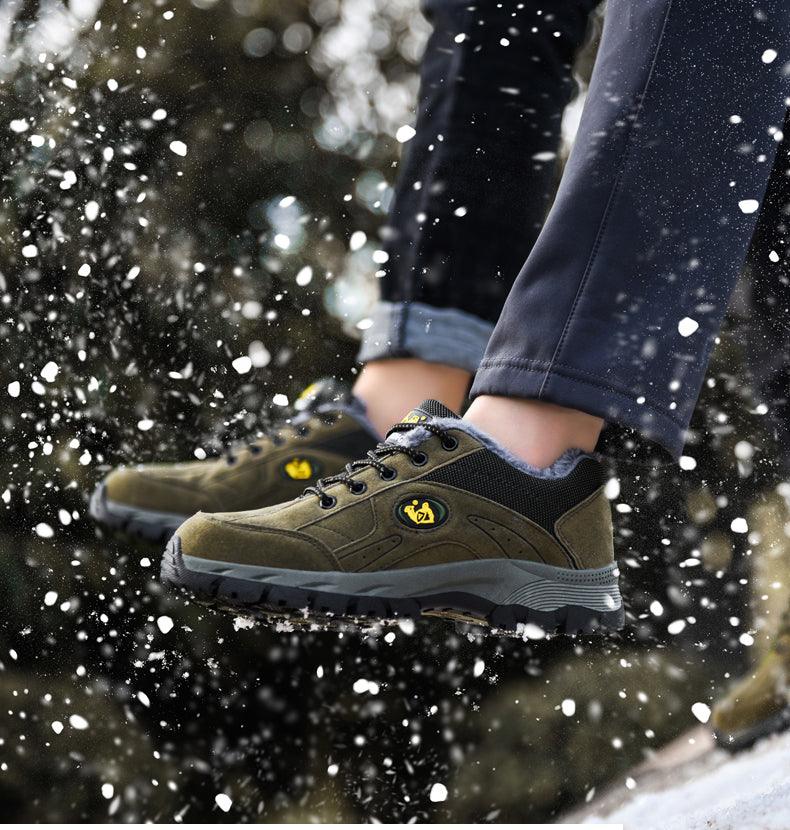 Winter Couple Outdoor Hiking Shoes Warm Lightweight Non Slip Sneakers